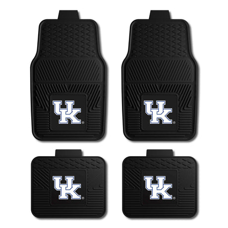 Kentucky 4-pc Vinyl Car Mat Set
