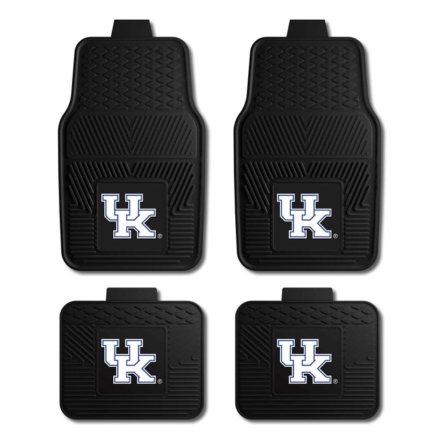 Kentucky 4-pc Vinyl Car Mat Set