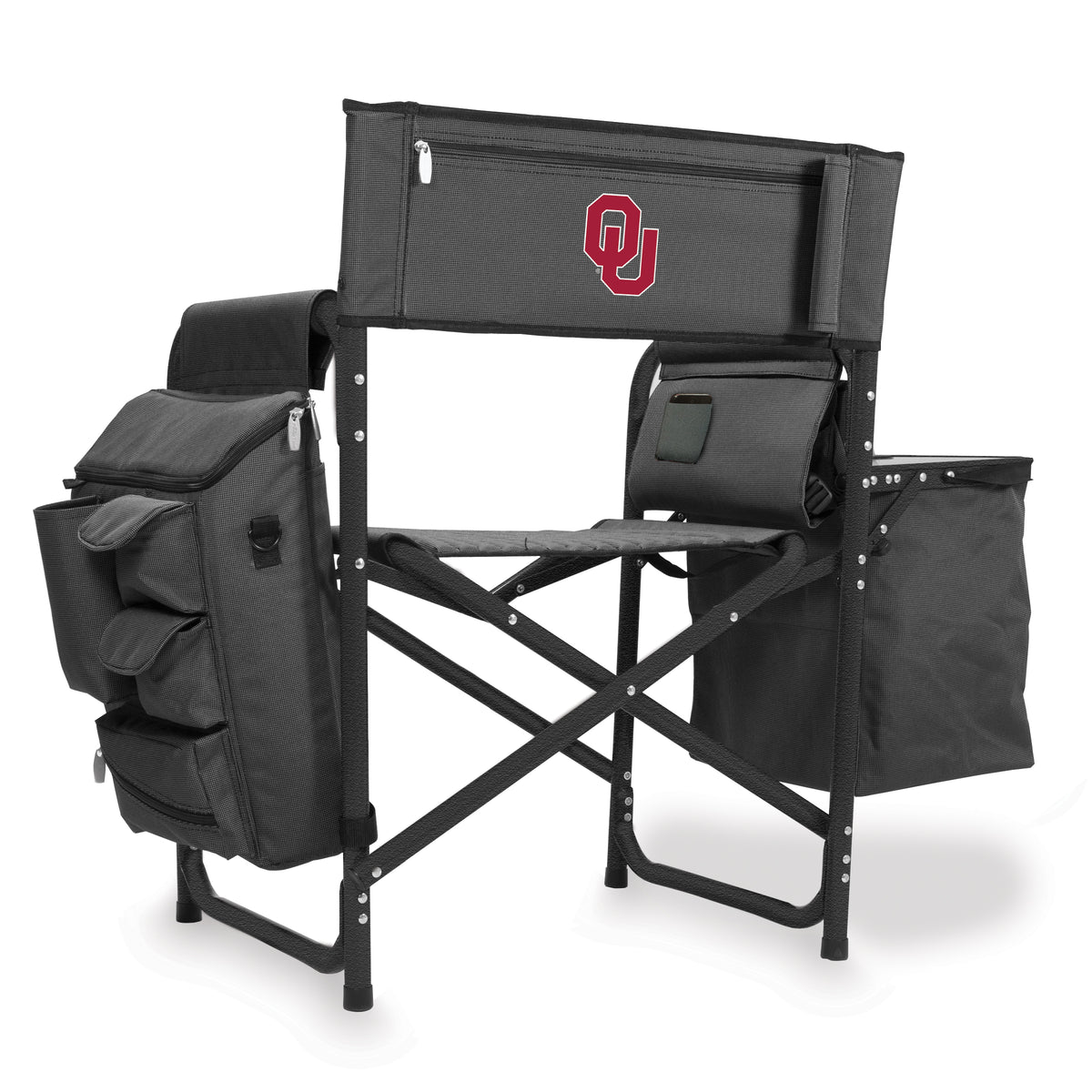Oklahoma Sooners Fusion Camping Chair - Black
