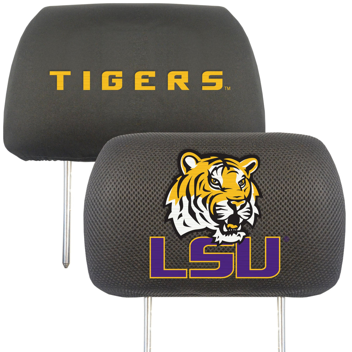 LSU Head Rest Cover – College Logo Stuff