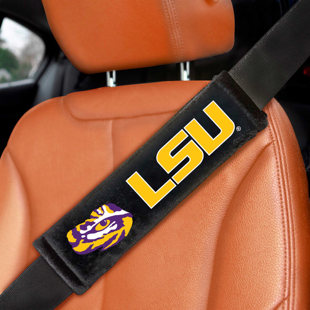 LSU Embroidered Seatbelt Pad - Pair - Logo Brands