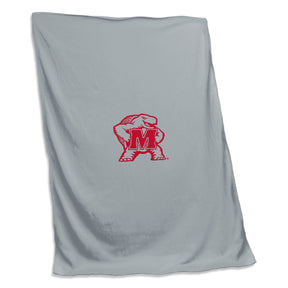 Maryland Gray Sweatshirt Blanket (Screened) - Logo Brands