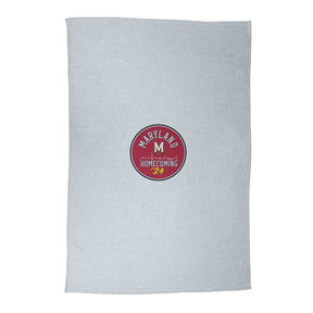 Maryland 2024 Homecoming Athletic Gray Sublimated Sweatshirt Blanket