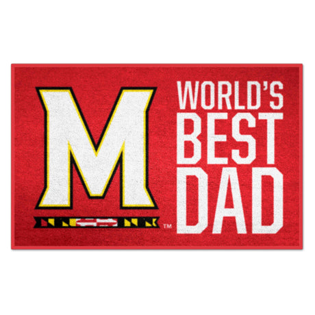 University of Maryland Starter Mat - World's Best Dad - Logo Brands