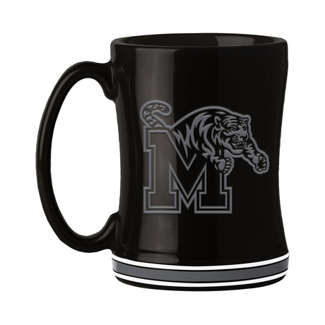 Memphis 14oz Black Tonal Relief Mug