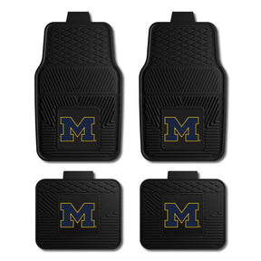 University of Michigan 4-pc Vinyl Car Mat Set