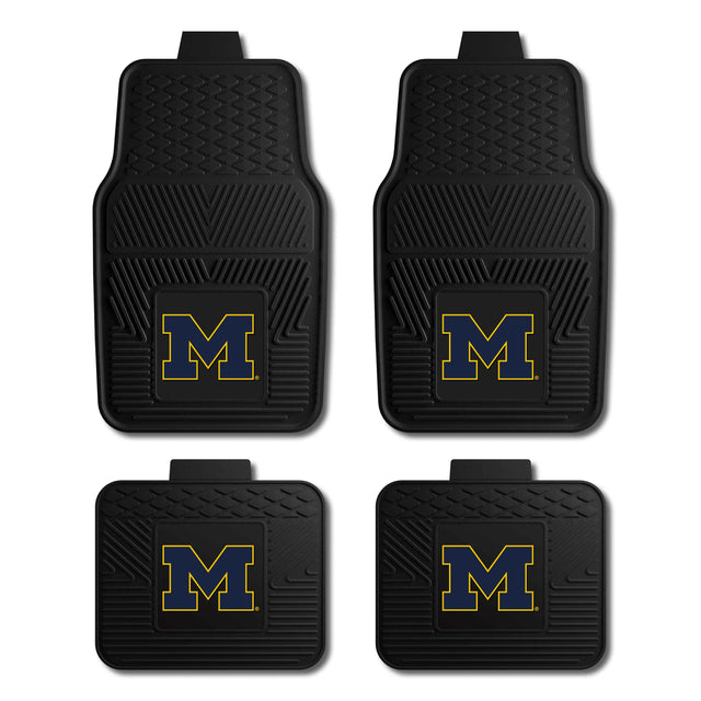 University of Michigan 4-pc Vinyl Car Mat Set