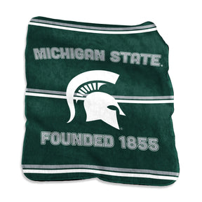 Michigan State Raschel Rally House Throw