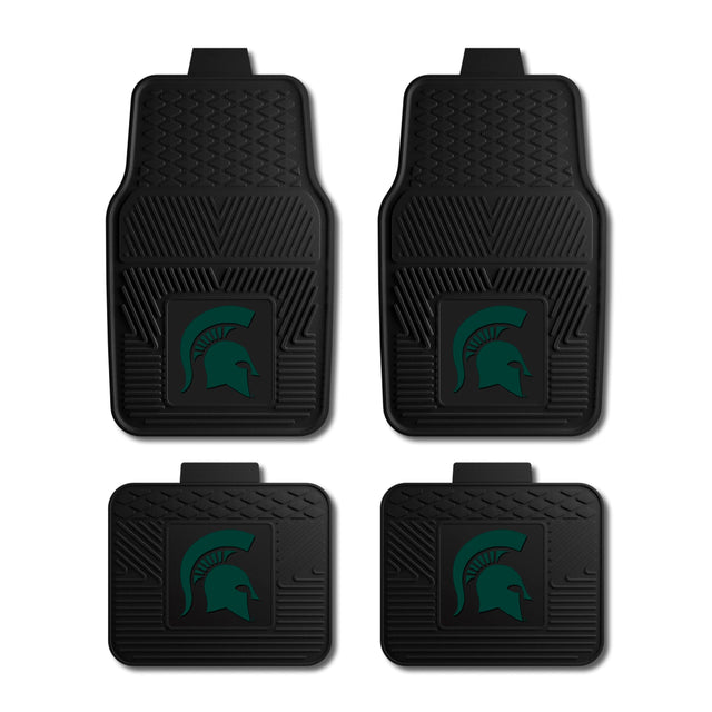 Michigan State University 4-pc Vinyl Car Mat Set