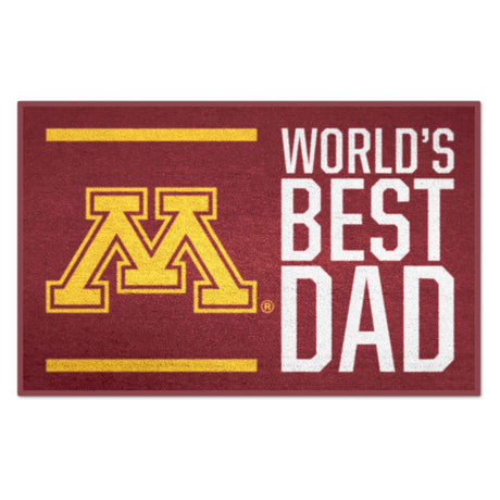 University of Minnesota Starter Mat - World's Best Dad - Logo Brands
