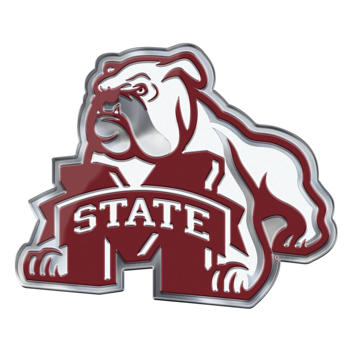 Mississippi State University Embossed Color Emblem2
