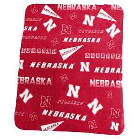 Nebraska Fanatics Classic Fleece Throw
