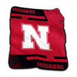 Nebraska Raschel Double Stripe Throw