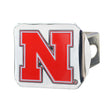 University of Nebraska Color on Chrome Hitch Cover