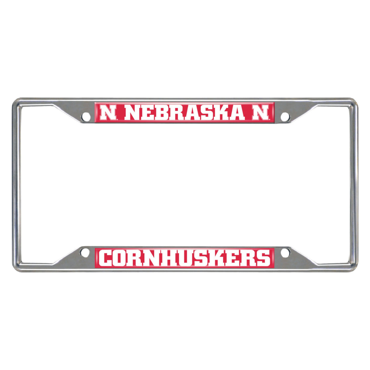 University of Nebraska Chrome License Plate Frame