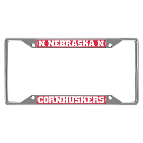 University of Nebraska Chrome License Plate Frame