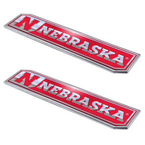 University of Nebraska Embossed Truck Emblem 2-pk