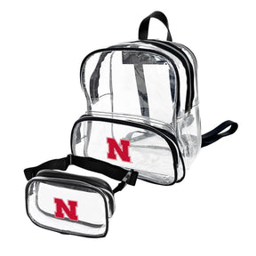 Nebraska Clear Backpack & Belt Bag Set