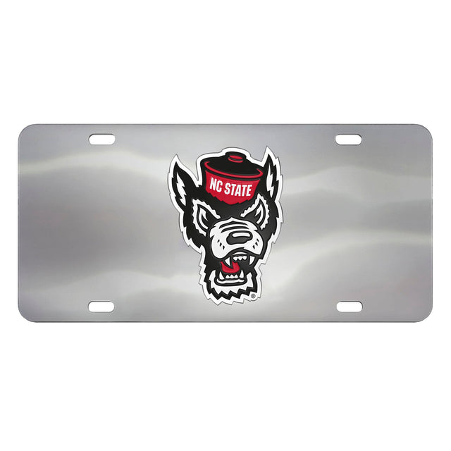 NC State University Chrome Diecast License Plate