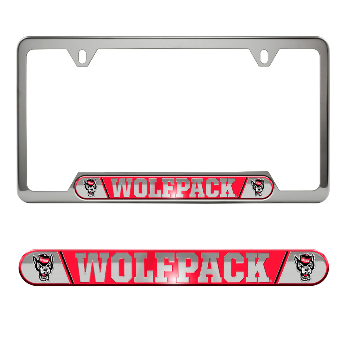 NC State University Embossed License Plate Frame