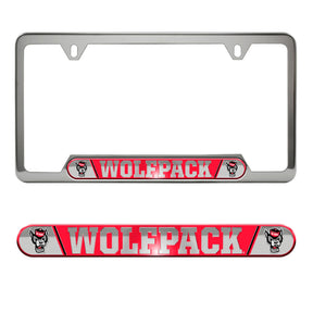 NC State University Embossed License Plate Frame