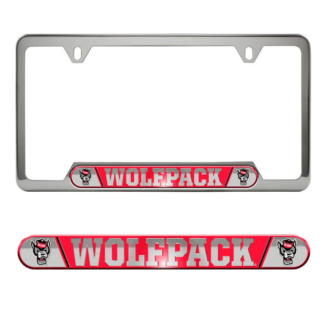 NC State University Embossed License Plate Frame