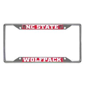 North Carolina State University Chrome License Plate Frame