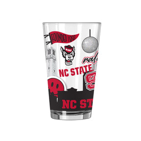 NC State 16oz Native Pint Glass - Logo Brands