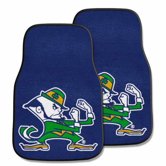 Notre Dame 2-pc Carpet Car Mat Set – College Logo Stuff
