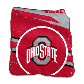 Ohio State 60x80 Circle Raschel Blanket