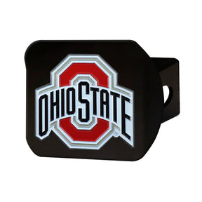 Ohio State University Color on Black Hitch Cover - Logo Brands