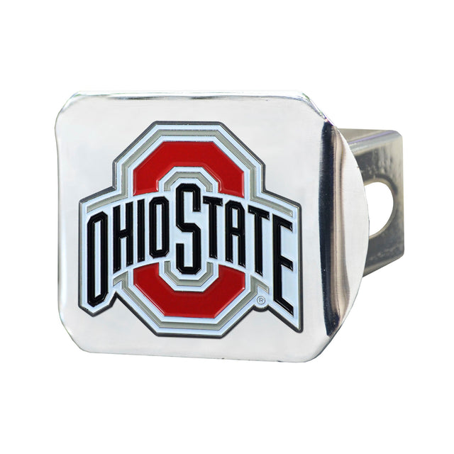 Ohio State University Color on Chrome Hitch Cover - Logo Brands