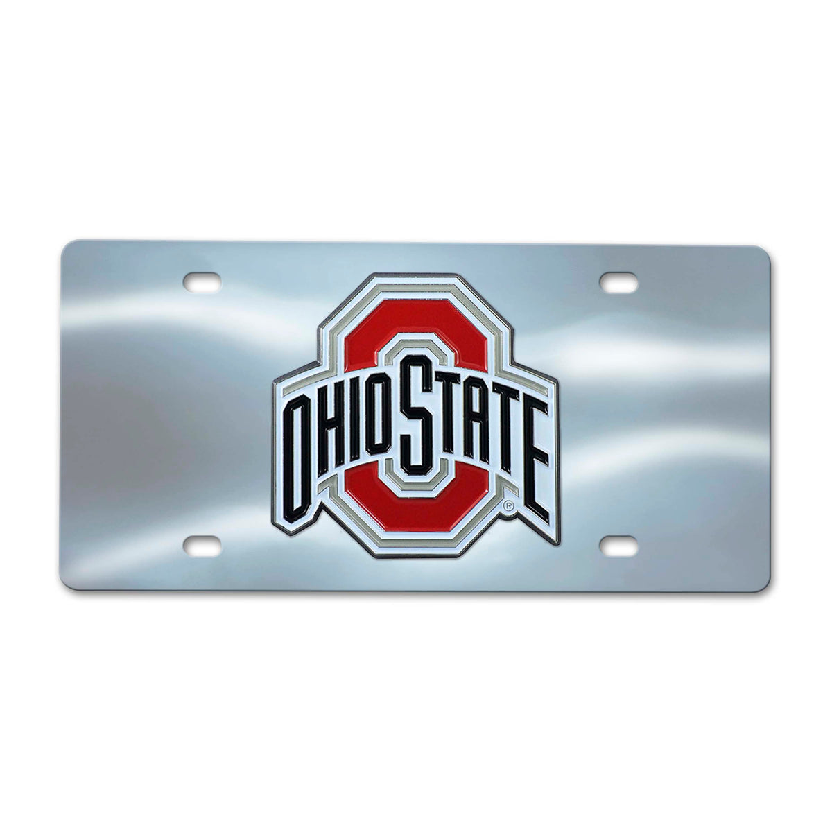 Ohio State University Chrome Diecast License Plate