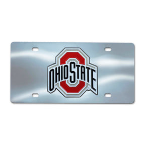 Ohio State University Chrome Diecast License Plate