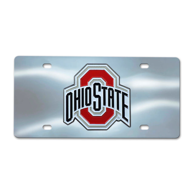 Ohio State University Chrome Diecast License Plate