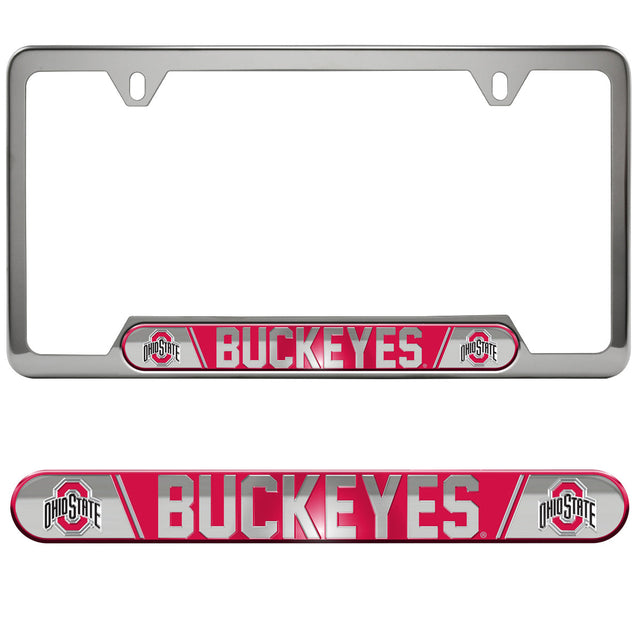 Ohio State University Embossed License Plate Frame