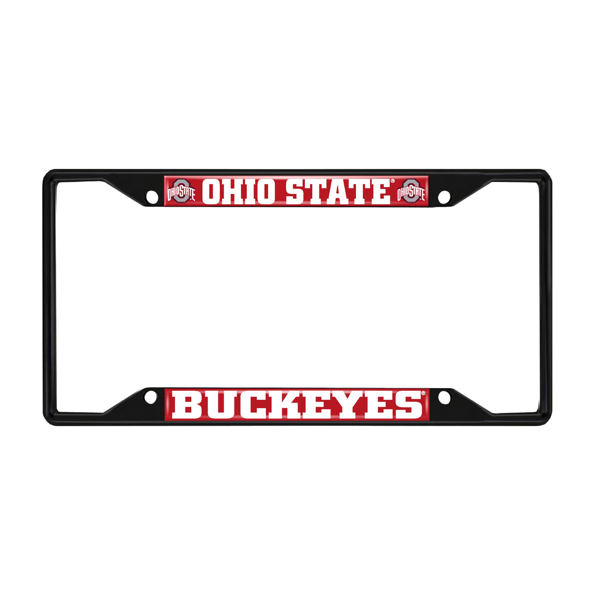 Ohio State University Black License Plate Frame – College Logo Stuff