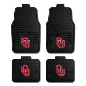 University of Oklahoma 4-pc Vinyl Car Mat Set