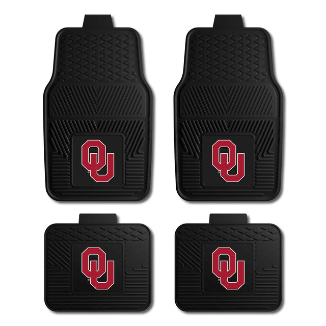 University of Oklahoma 4-pc Vinyl Car Mat Set