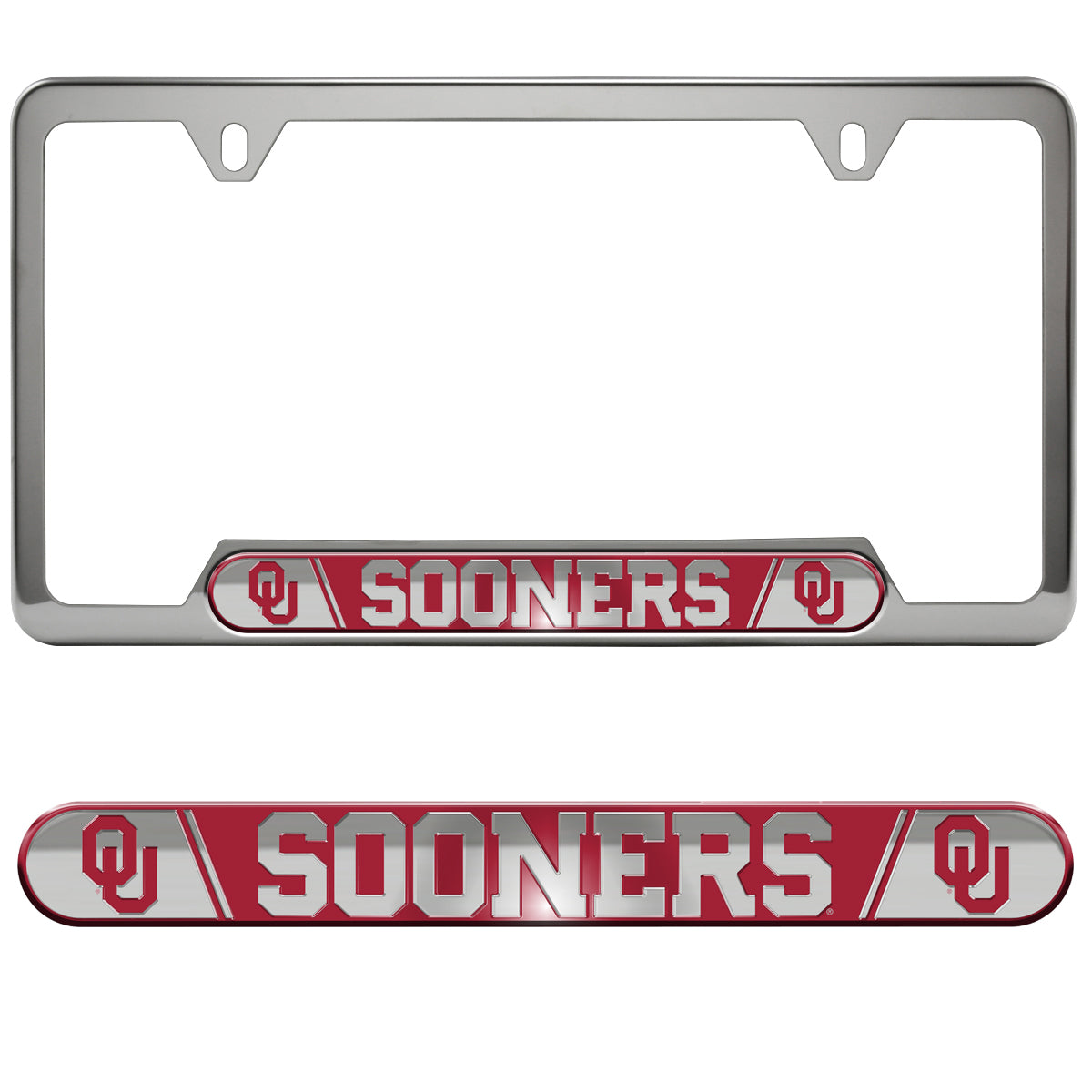 University of Oklahoma Embossed License Plate Frame