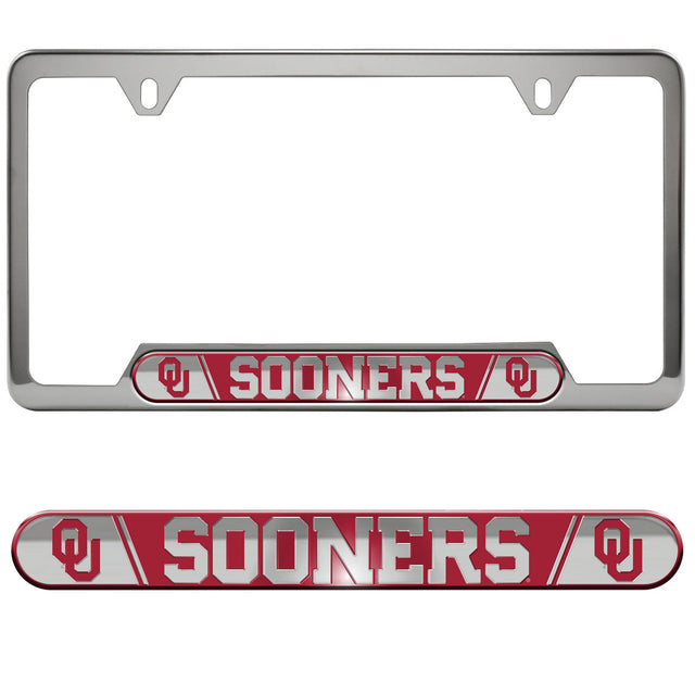 University of Oklahoma Embossed License Plate Frame