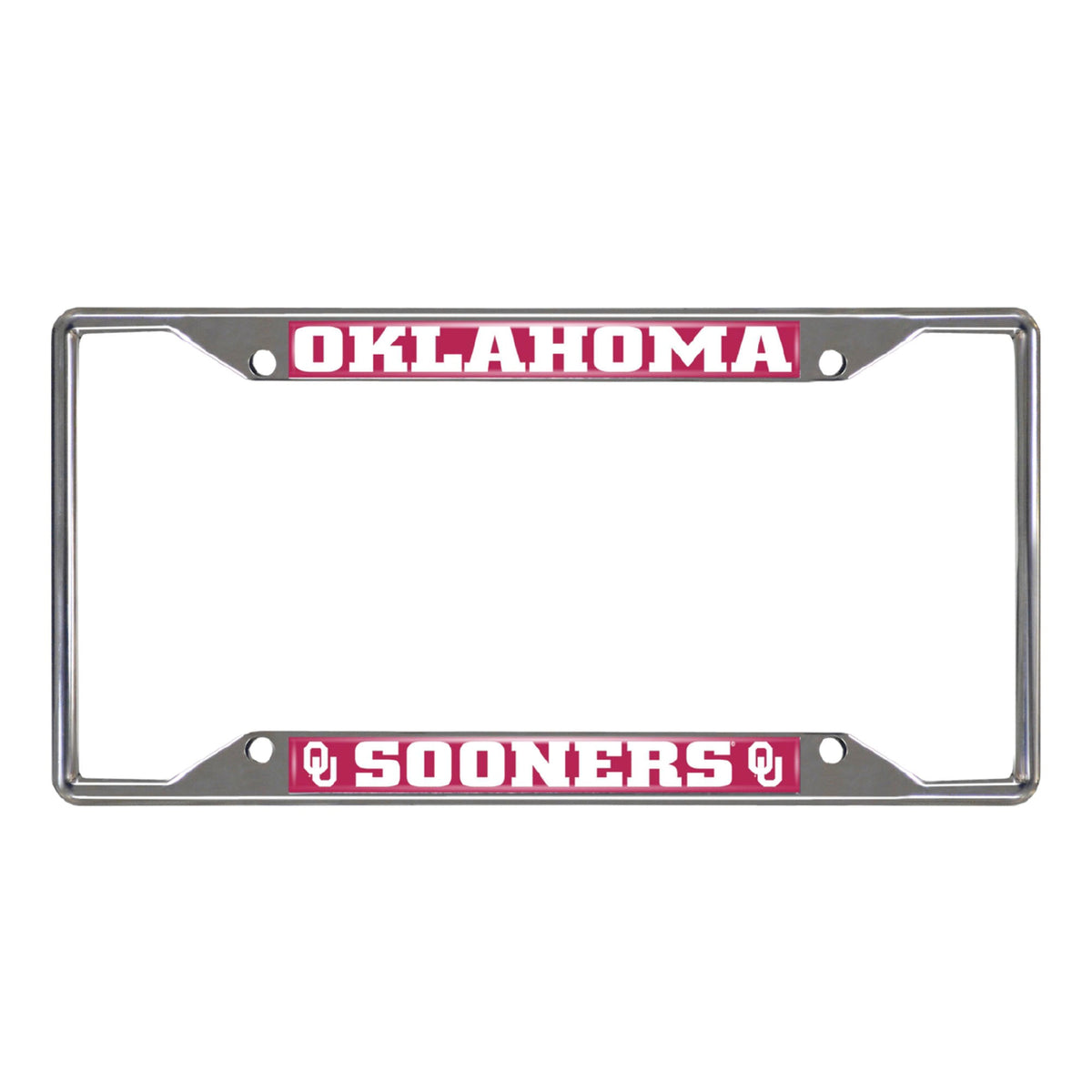 University of Oklahoma Chrome License Plate Frame
