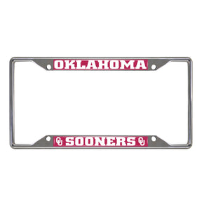 University of Oklahoma Chrome License Plate Frame