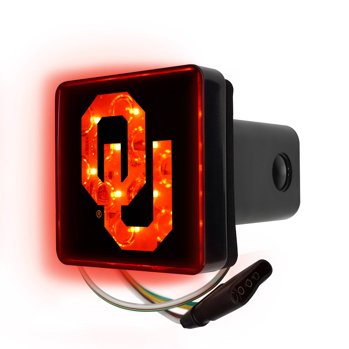 University Of Oklahoma Lighted Hitch Cover