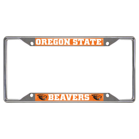 Oregon State University Chrome License Plate Frame
