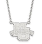 Louisville Cardinals Sterling Silver Enamel Pendant