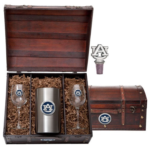 Auburn Tigers Wine Chest Set