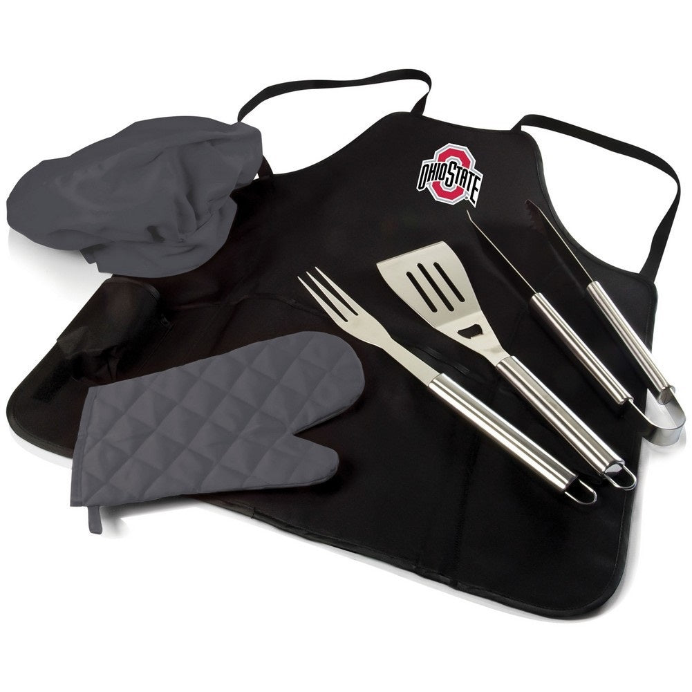 Ohio State Buckeyes BBQ Apron Tote Set