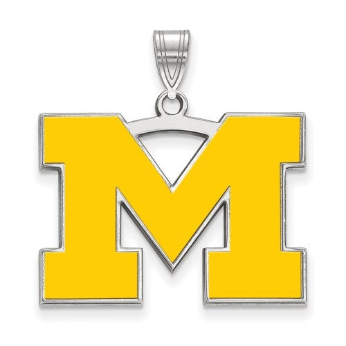 Marquette Golden Eagles Sterling Silver Gold Plated Crest Lapel Pin