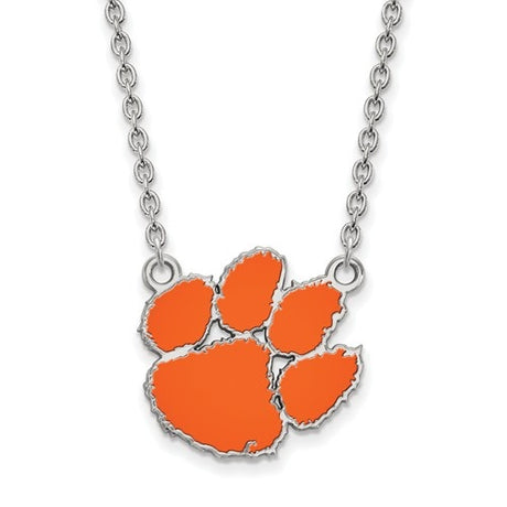 Boise State University Sterling Silver Gold Plated Medium Crest Pendant